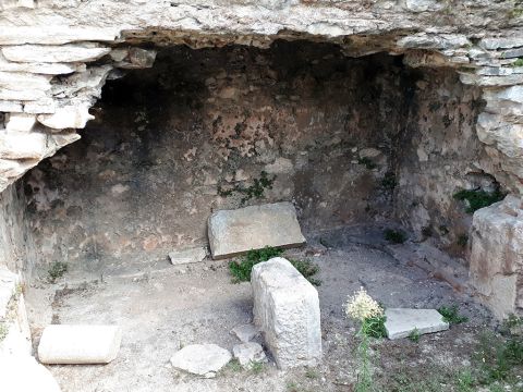 Perhaps it was in this very cell in the prison that Paul and Silas sat that night. It may have been the place shaken by the earthquake and where the jailer and his whole family came to faith in Jesus and were baptised. – Slide 34