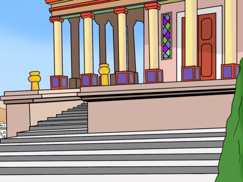 After a while, hardly anyone wanted to go to the Temple of Diana anymore or buy the silver statues of the goddess. – Slide 18