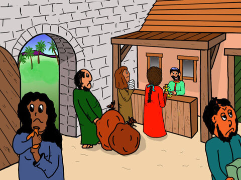 Taxes were collected by the customs officers and the man in charge of the customs officers was Zacchaeus. – Slide 4