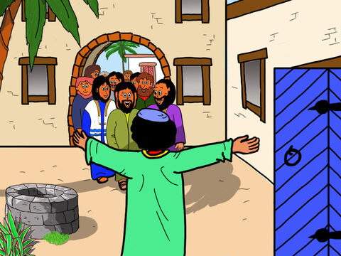 But Jesus and His disciples did not care what people thought about Zacchaeus. They were happy to go to the house of this unpopular man who has stolen money. – Slide 31