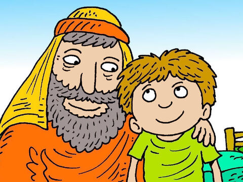 Abraham loved God. Abraham and his wife Sarah had waited a long time to have a son of their own. Abraham loved Isaac more than anything else in the world and thanked God for him. – Slide 2