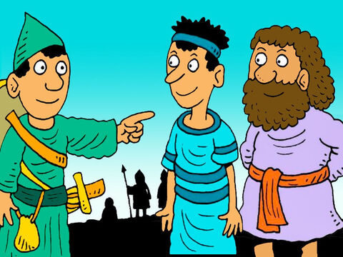 It was time to go into the new land God had promised to the children of Israel. Joshua sent two men to spy out the city of Jericho to find out how strong their army was. – Slide 2