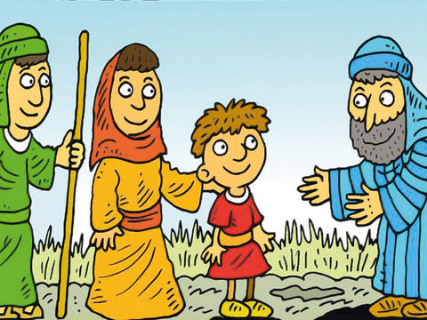 Hannah had prayed and asked God for a baby. She promised to give Samuel to God when was he was big enough. – Slide 1
