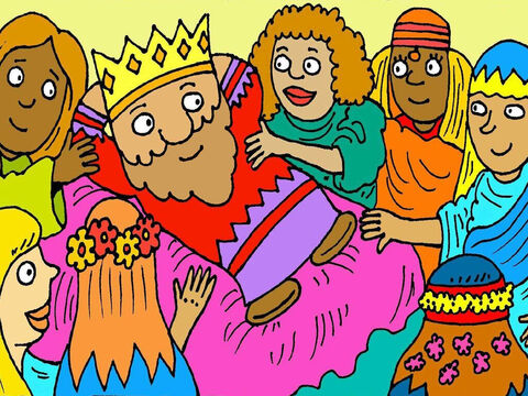 Then King Solomon stopped listening to God. He married many of the beautiful girls, but they prayed to idols and didn’t know the one true God. Soon King Solomon forgot about God too. – Slide 8