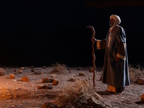 Then the Lord said, ‘If they do not believe you or pay attention to the first sign, they may believe the second. But if they do not believe these two signs or listen to you, take some water from the Nile and pour it on the dry ground. The water you take from the river will become blood on the ground.’ – Slide 14
