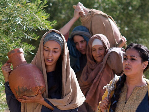 To control the odours the body was wrapped in cloth with lots of spices placed inside the wrappings. Joseph of Arimathea and Nicodemus, who buried Jesus, packed 75Ibs of myrrh and aloes around his body. The women visiting Jesus tomb brought further spices to anoint his body. – Slide 12