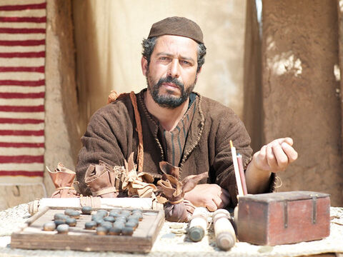 Matthew was a Jew who had chosen to become a tax collector for the Romans who were occupying the land. – Slide 1