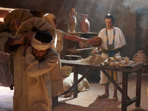 The seven years of abundance in Egypt came to an end.  Then the seven years of famine began, just as Joseph had said. There was famine in all the other lands, but in Egypt there was plenty of food. – Slide 1