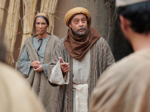 When Jacob heard there was grain in Egypt, he  said to his sons, ‘Why are you looking at each other? I hear that there is grain in Egypt. Go down there and buy grain so that we may live and not die.’ – Slide 3