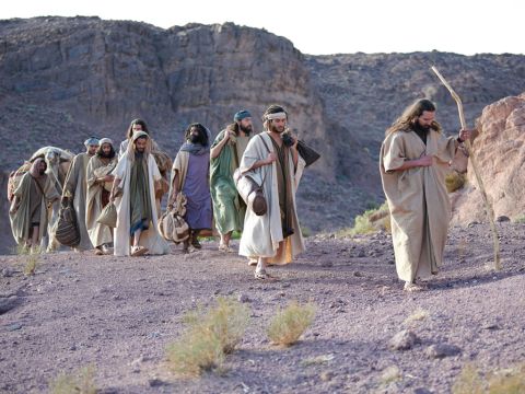 The brother loaded their grain on their donkeys and left. – Slide 15