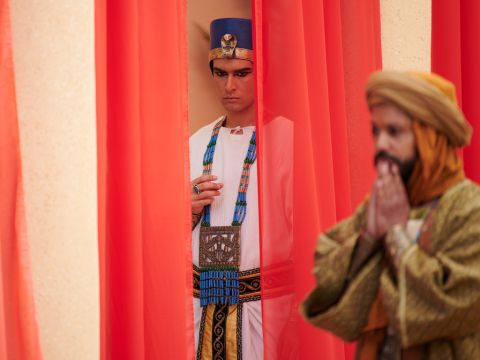 When Joseph saw Benjamin with them, he said to the servant in charge of his household, ‘Bring the men to my house. Slaughter an animal and prepare it, for the men will eat with me at noon.’ – Slide 8