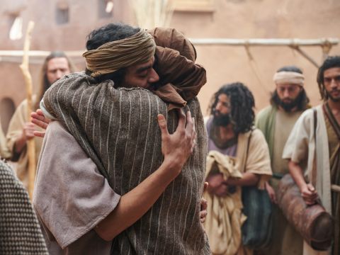 Then he brought Simeon out to them. – Slide 11
