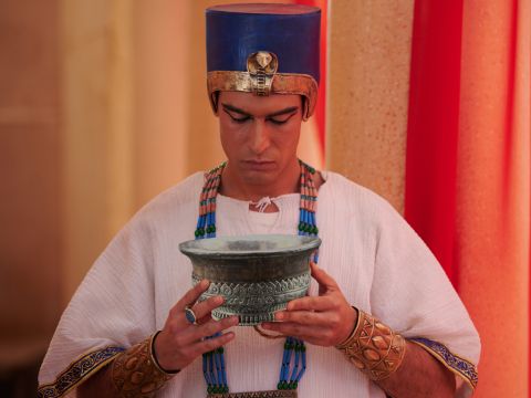 After Joseph’s brothers had eaten a meal at his house, Joseph told his chief steward, ‘Fill the men’s sacks with as much food as they can carry, and put each man’s silver in the mouth of his sack. Then put my cup, the silver one, in the mouth of the youngest one’s sack.’ – Slide 1