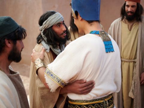 ‘For two years now there has been famine in the land, and for the next five years there will famine. But God sent me ahead of you to save your lives by a great deliverance.’ – Slide 10