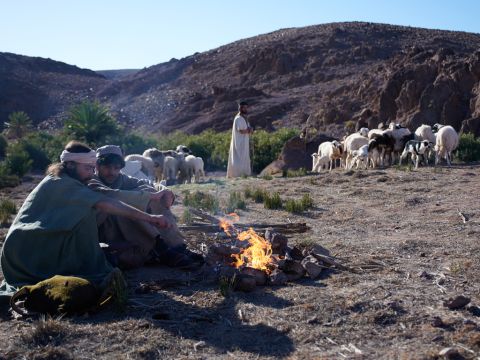 Joseph’s brothers were grazing their father’s flock at Dothan and saw Joseph arriving in the distance. – Slide 4