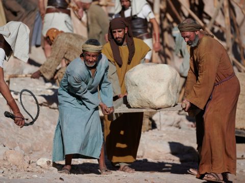 So, they put foremen over the Israelites to oppress them with hard labour. As a result they built Pithom and Rameses as store cities for Pharaoh. But the more the Egyptians oppressed them, the more they multiplied and spread. – Slide 2