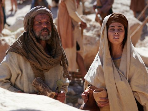 A man from the household of Levi married a woman who was a descendant of Levi. The woman became pregnant and gave birth to a son. – Slide 5