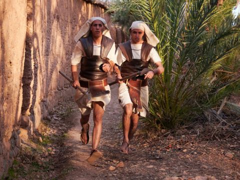 But she knew she could no longer hide him at home and Egyptian soldiers might discover him. – Slide 7
