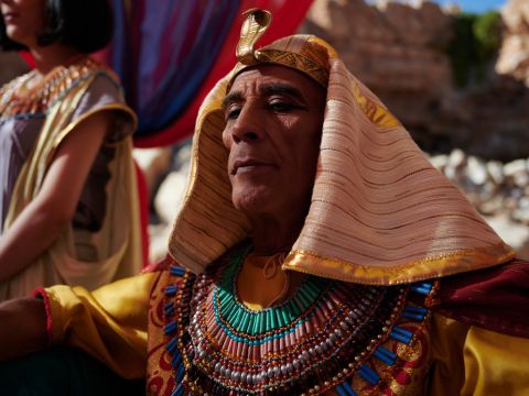 When Pharaoh heard of this, he tried to kill Moses. – Slide 8