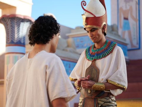Joseph then advised Pharaoh to find a wise and discerning man and give him authority over all the land of Egypt. Officials needed to collect one-fifth of the produce of Egypt during the seven years of plenty. This food should be held in storage in preparation for the seven years of famine. <br/>This advice made sense to Pharaoh and all his officials. – Slide 10