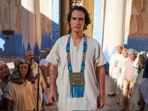 Pharaoh had him ride in the chariot used by his second-in-command and they cried out before him, ‘Kneel down!’ He also gave him Asenath to be his wife. – Slide 13