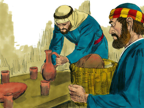 Peter and John set about preparing the Passover meal. – Slide 4