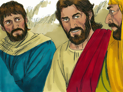 Judas, who was near Jesus, asked, ‘Surely you don’t mean me?’ Jesus answered, ‘You have said so.’ – Slide 11