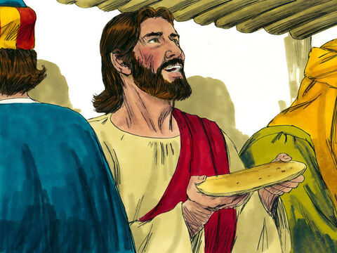 While they were eating, Jesus took bread, and when He had given thanks, He broke it and gave it to His disciples, saying, ‘This is my body given for you – Slide 13