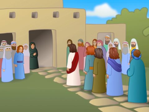 Jesus went into the house … – Slide 8
