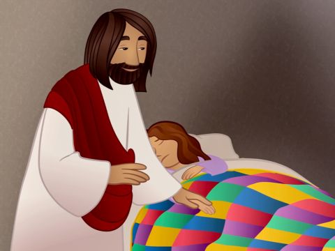 Jesus took hold of the girl's hand and said … – Slide 14