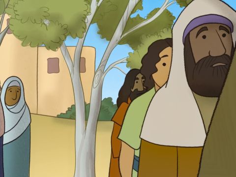 So he ran ahead and climbed up into a sycamore tree. – Slide 6