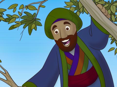 Zacchaeus hurried down … – Slide 9