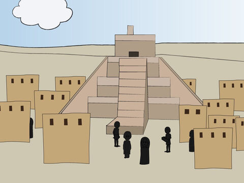 Genesis 11: <br/>People build the tower of Babel but God confuses their language.  There is also a list of the generations from Shem to Abram. – Slide 2