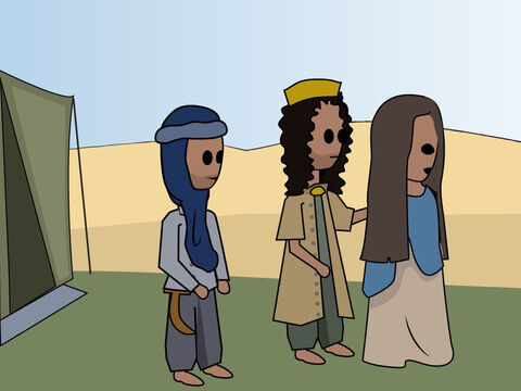 Genesis 20: <br/>Abraham lies about Sarah and Abimelek takes her as his wife. But God immediately intervenes to stop this and restore Sarah to Abraham. – Slide 11