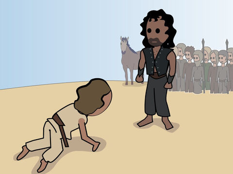 Genesis 33. <br/>Jacob meets up with Esau. – Slide 10