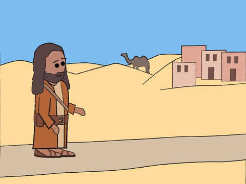 John the Baptist began preaching out in the wilderness of Judea. – Slide 1