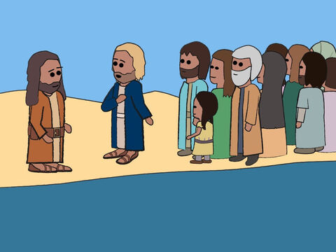 Jesus went from Galilee to the Jordan River to be baptised by John. – Slide 16