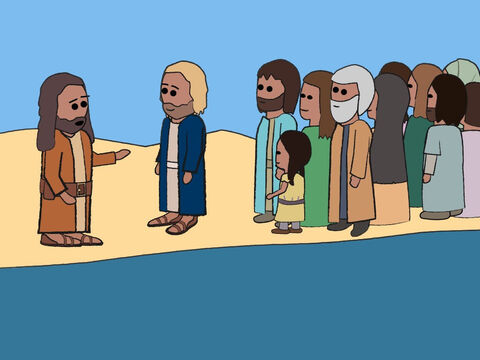 John didn’t want to do this. ‘This isn’t proper,’ he said. ‘I am the one who needs to be baptised by you.’ – Slide 17