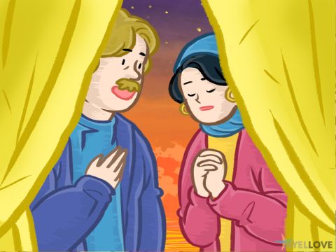 Isaac loved Rebekah and she became his wife. <br/>God had answered the prayer of Abraham’s servant. – Slide 6