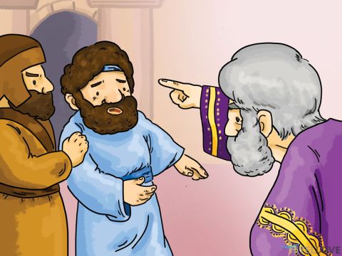 ‘The Kind ordered his servant in and said, “You evil servant! You begged me to forget what you owed. So I told you that you did not have to pay anything. I had mercy on you. You should have had the same mercy on that other servant.”’ – Slide 6