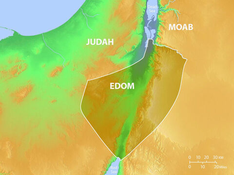 Location of Edom, Judah and Moab. – Slide 3