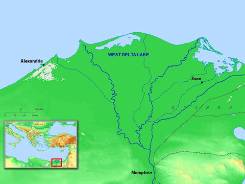 River Nile Delta and Alexandria in the New Testament era. – Slide 11