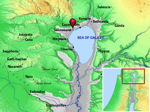 Gennesaret. <br/>A small, fertile, well-watered plain on the Northwest shore of the Sea of Galilee (Matthew 14:34 Mark 6:53). Gennesaret was the place where Jesus and His apostles visited after He had miraculously walked on water (Matthew 14:22-36). – Slide 14