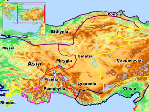 Regions of the Roman Empire – Bithynia, Pontus, Mysia, Pisidia, Pamphylia, Phrygia, Galatia, Lycaonia, Cilicia, and Cappadocia. – Slide 4