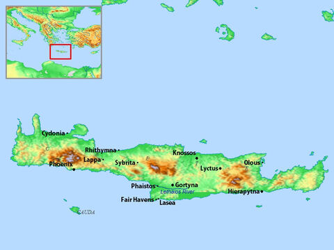 Map of Crete. – Slide 19