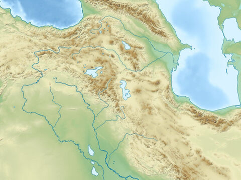 Black sea (top right), Caspian Sea (top left), Zagbos mountains, Plain of rivers Euphrates and Tigres, and Arabian peninsular. Region of ancient Assyrian and Babylonian empires. – Slide 10