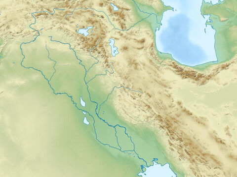 Caspian Sea (top left), Persian Gulf (bottom right) Zagbos mountains, Plain of rivers Euphrates and Tigres, and Arabian peninsular. Region of ancient Assyrian and Babylonian empires. – Slide 11