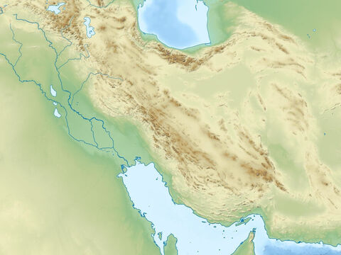 Caspian Sea (top), Persian Gulf (bottom right) Zagbos mountains, Plain of rivers Euphrates and Tigres, and Arabian peninsular. – Slide 12