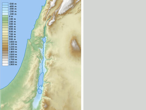 Relief map of Israel. – Slide 14