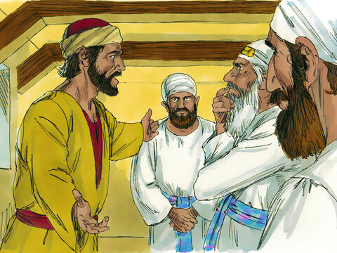 Judas left the house and headed off to find the Chief Priests. He had decided to betray Jesus. ‘How much will you pay me to get Jesus into your hands?’ he asked. – Slide 11
